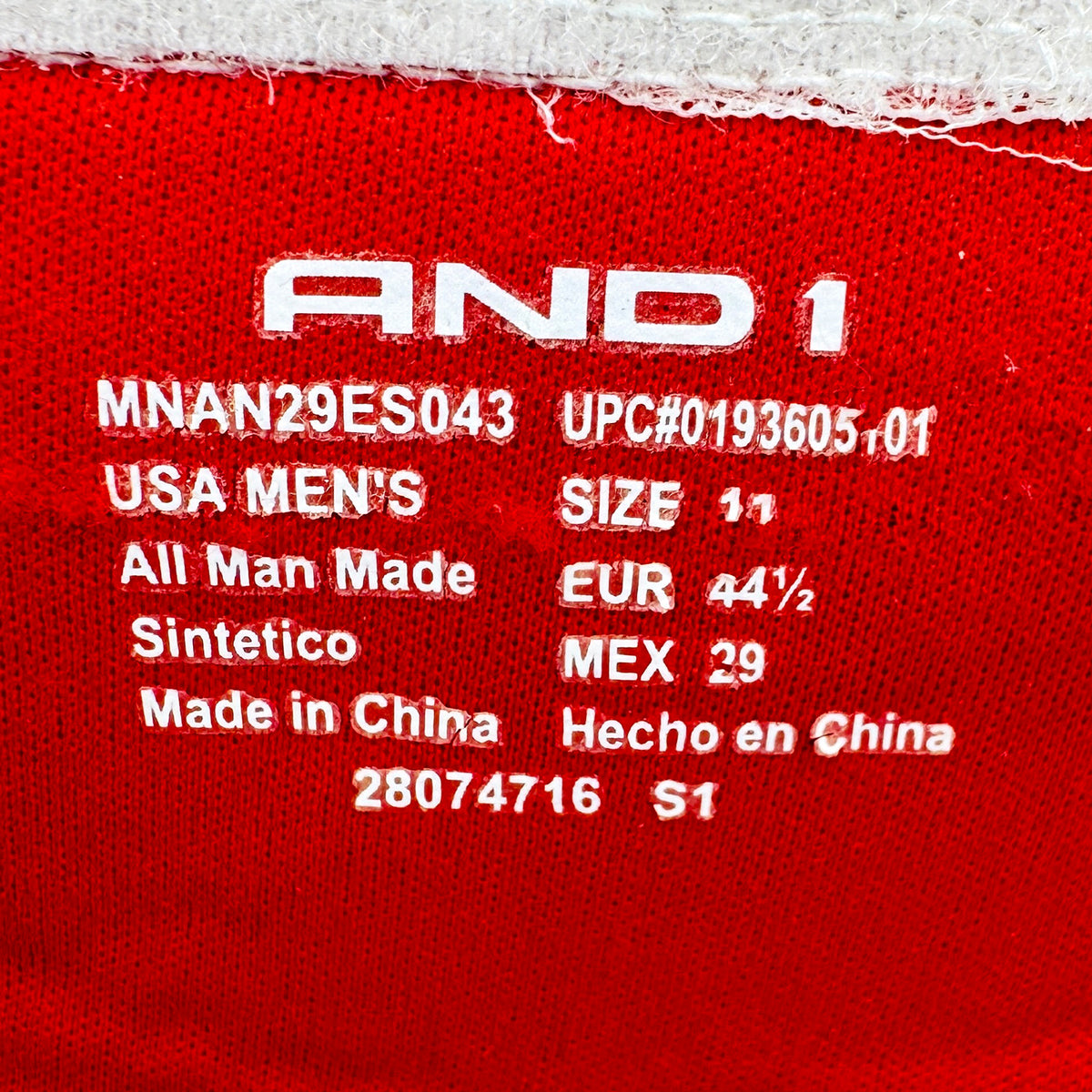 AND1 Men’s Adjustable Slides (Size 44.5) - MNAN29ES043