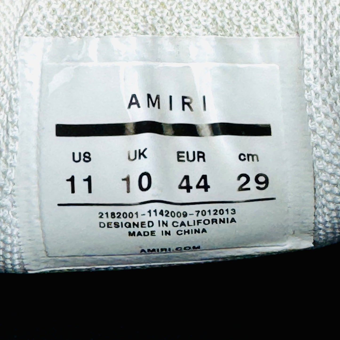 Amiri Men's Skel 'White Black' Sneakers (Size 44) - 2182001