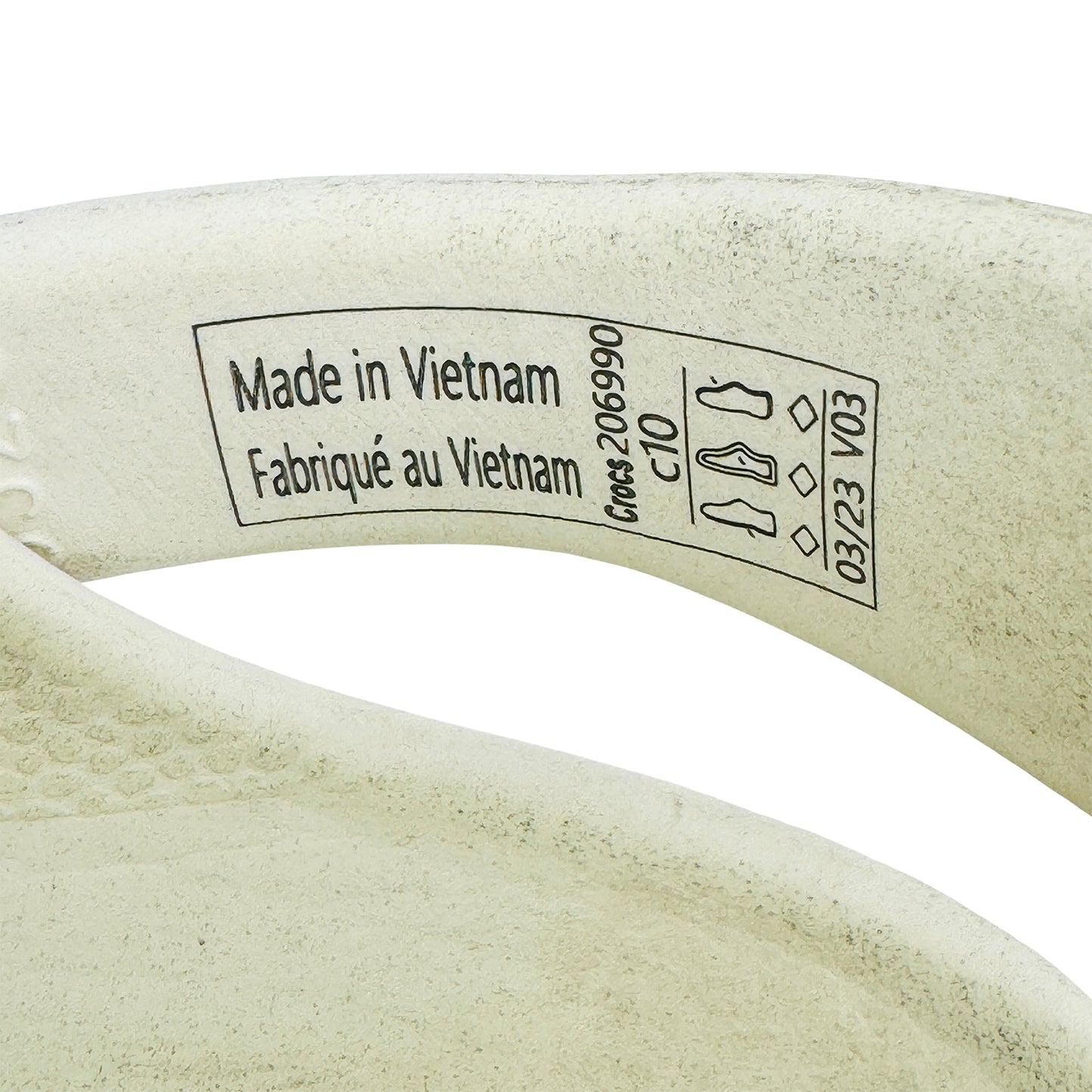 Crocs Classic White Clogs (Size 27/28) - 206990