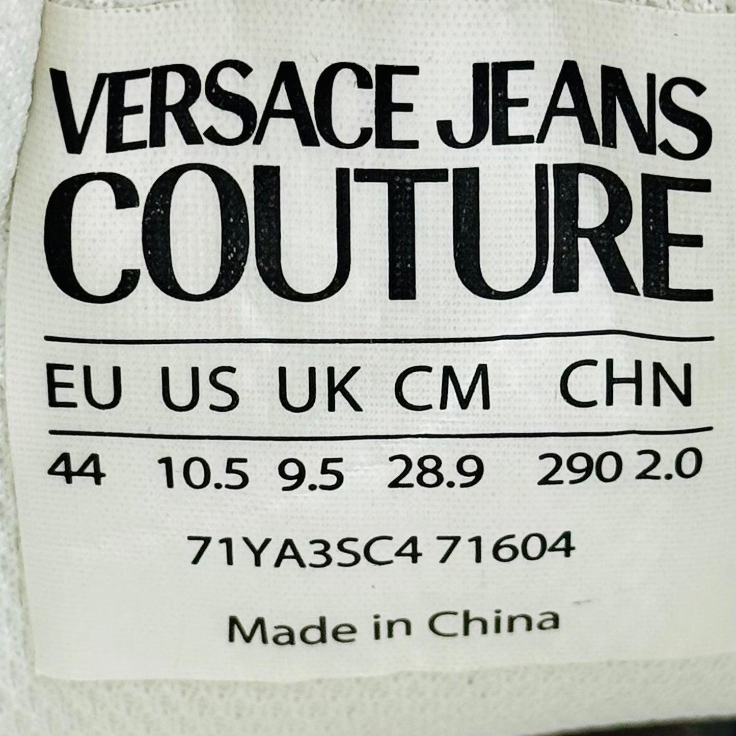 Versace Jeans Couture Sneakers (Size 44) - 71YA3SC4 71604