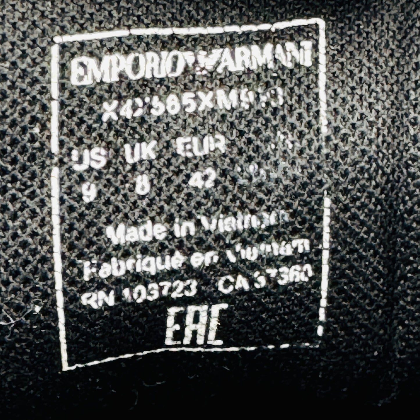 Emporio Armani F Cass Sign Sneakers (Size 42) - X4X565 XM993