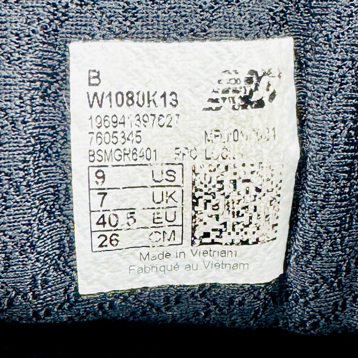 New Balance Fresh Foam X 1080v13 'Black & White' Shoes (Size 40.5) - W1080K13