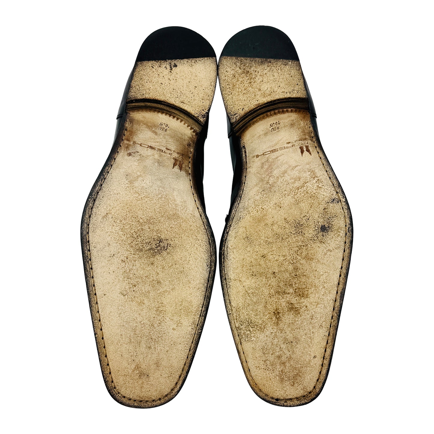 Moreschi Men's Black Leather Loafers (Size 43/43.5)