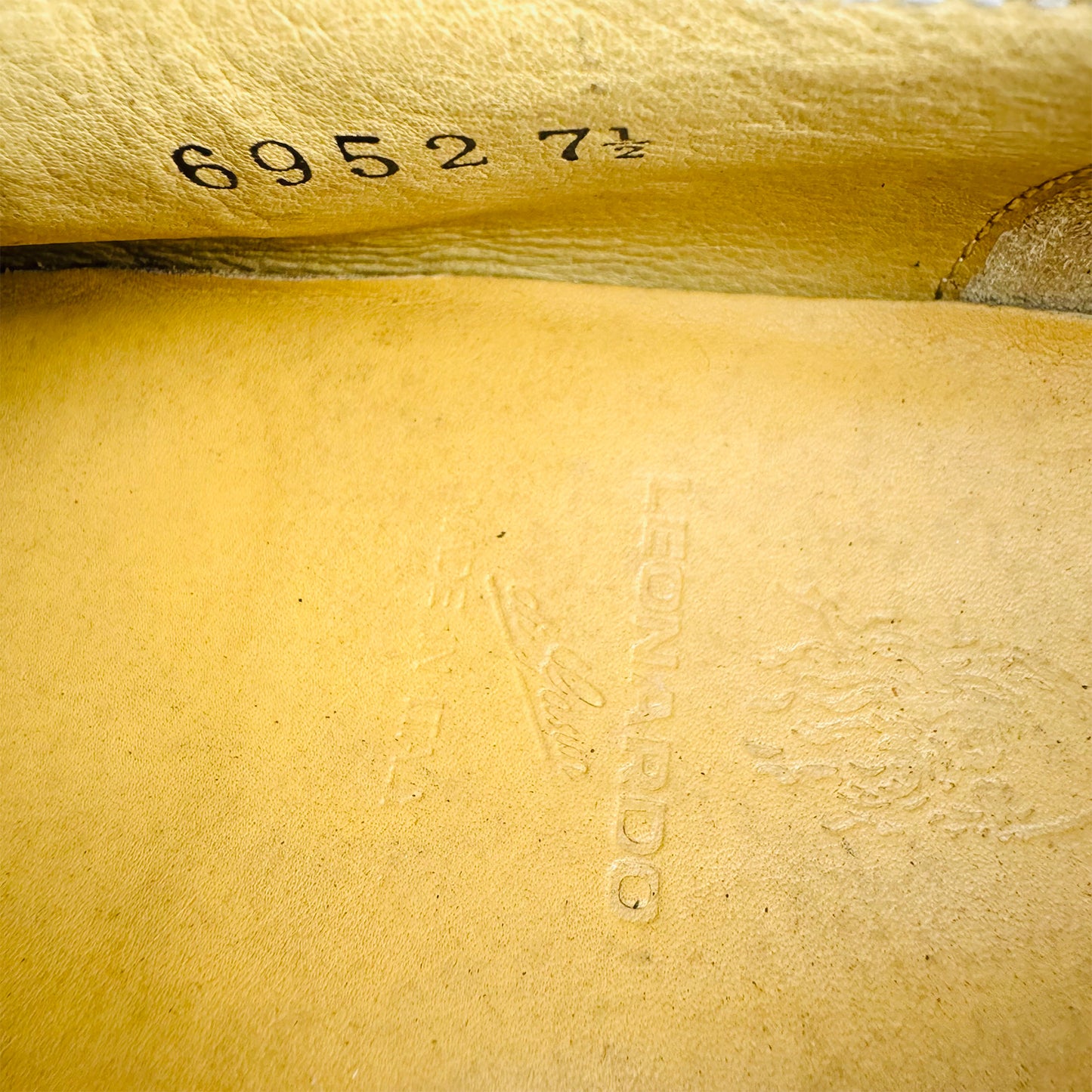 Leonardo Men's Black Leather Brogue Shoes (Size 42)