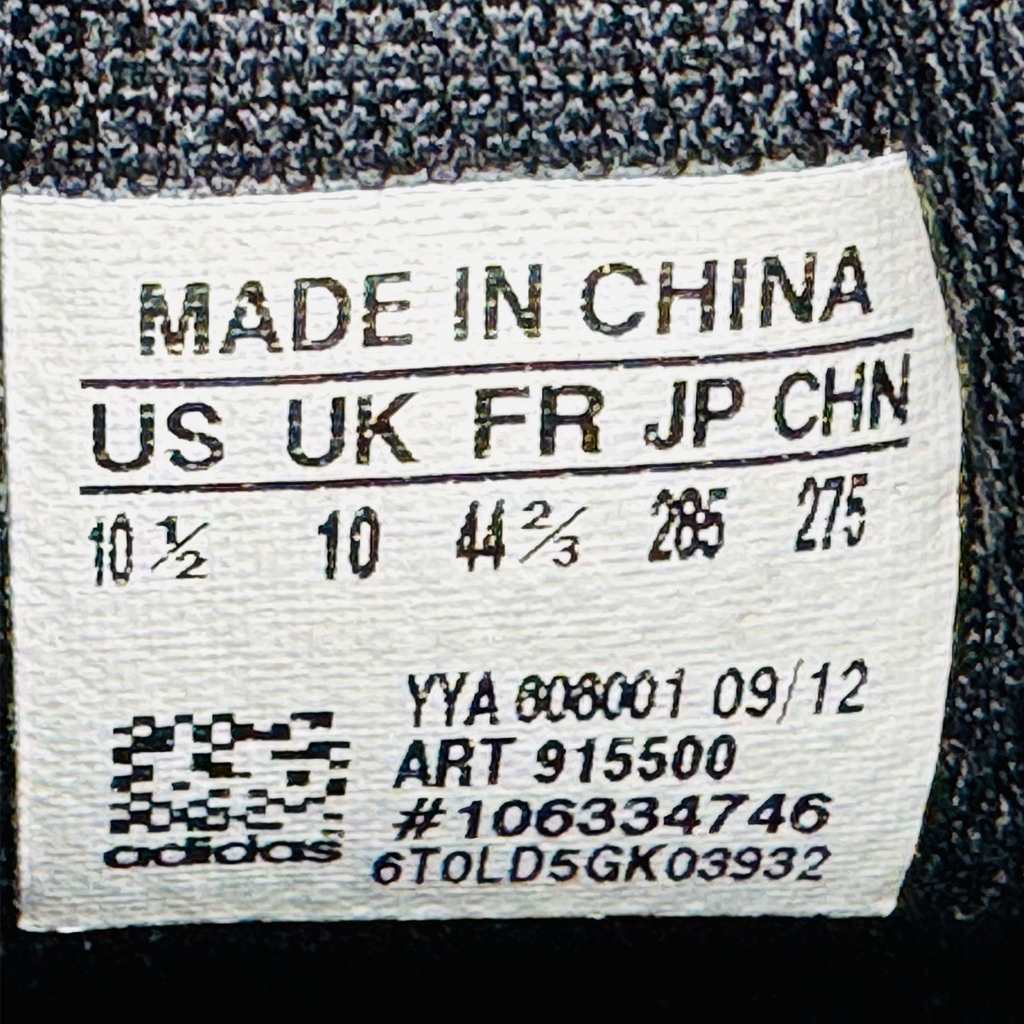 Adidas German Army Training Shoes (Size 44.5) - 915500