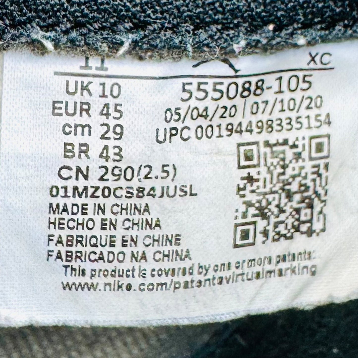 Nike Air Jordan 1 Retro High OG Sneakers (Size 45) - 555088-105