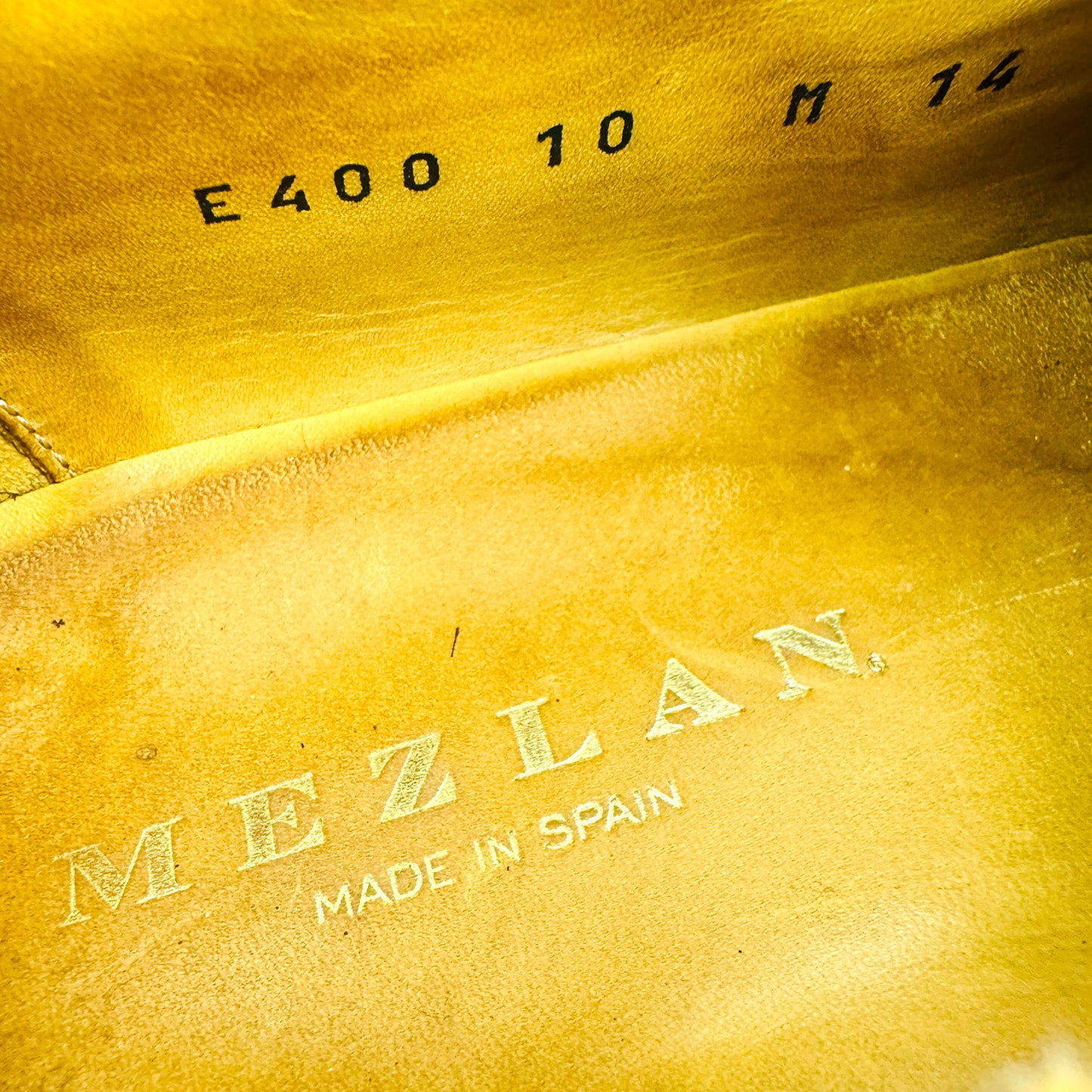 Mezlan Men's Cognac Brown Leather Oxfords (Size 43)