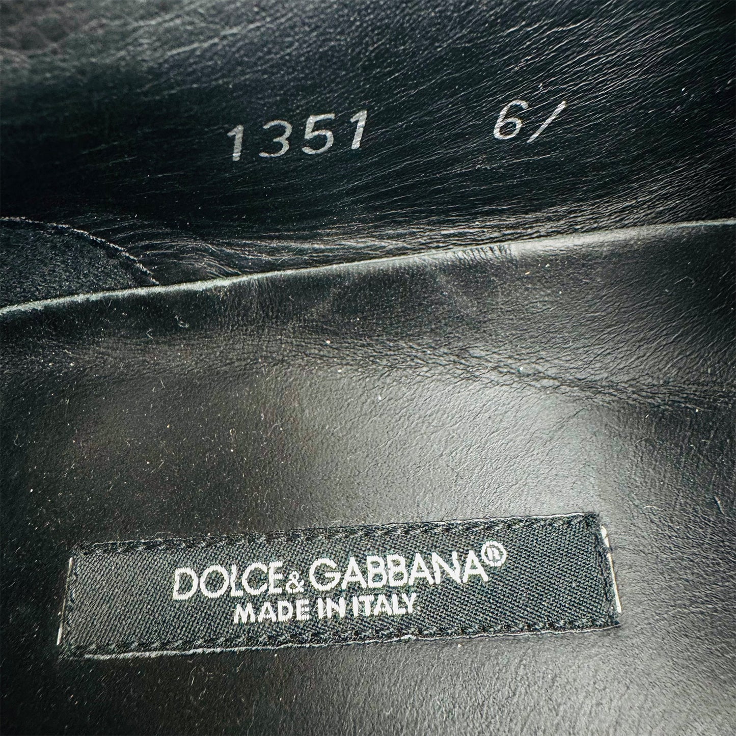 Dolce & Gabbana Men's Black Slip-On Shoes (Size 41)