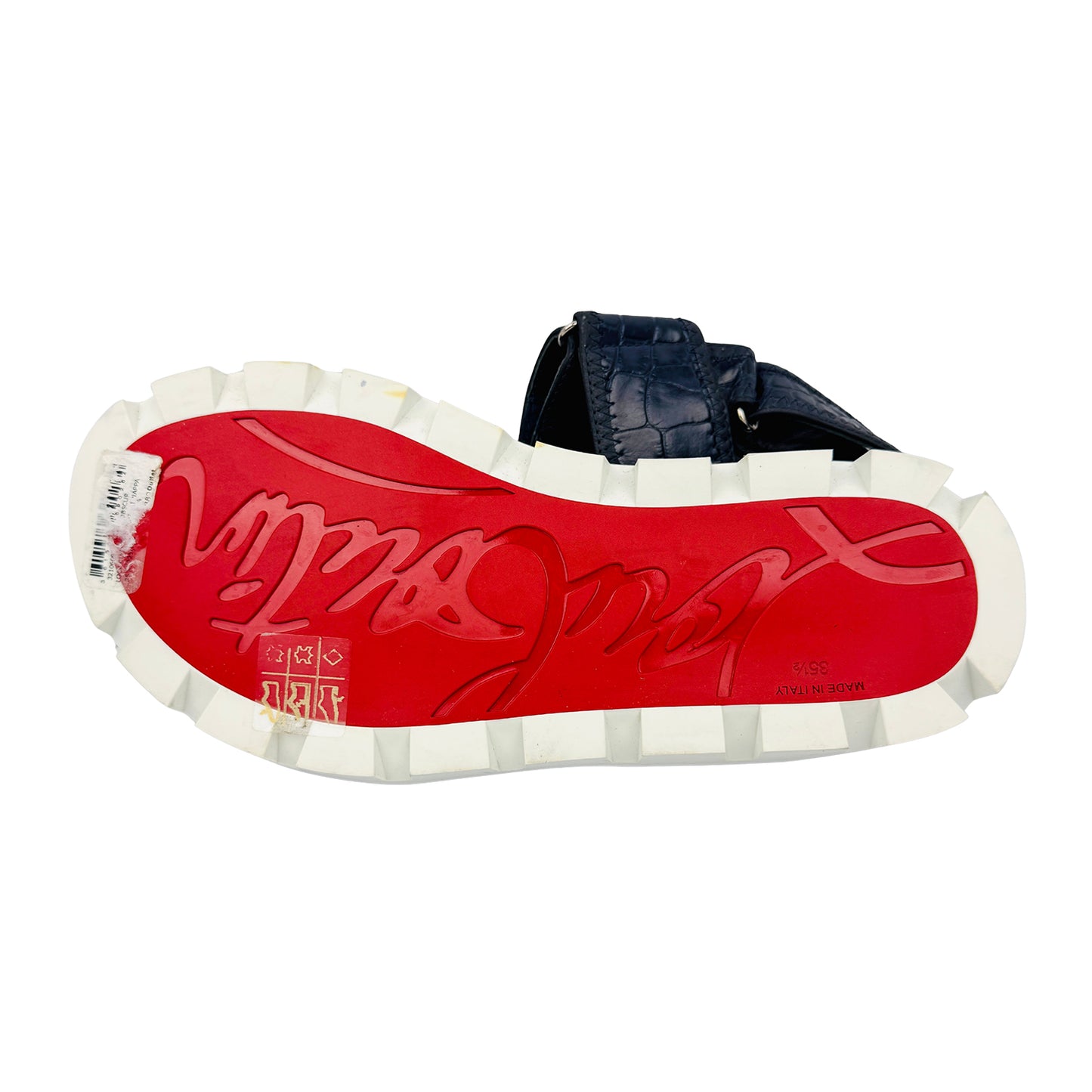 Christian Louboutin Women's Lock Cool Blue Sandals (Size 35.5)