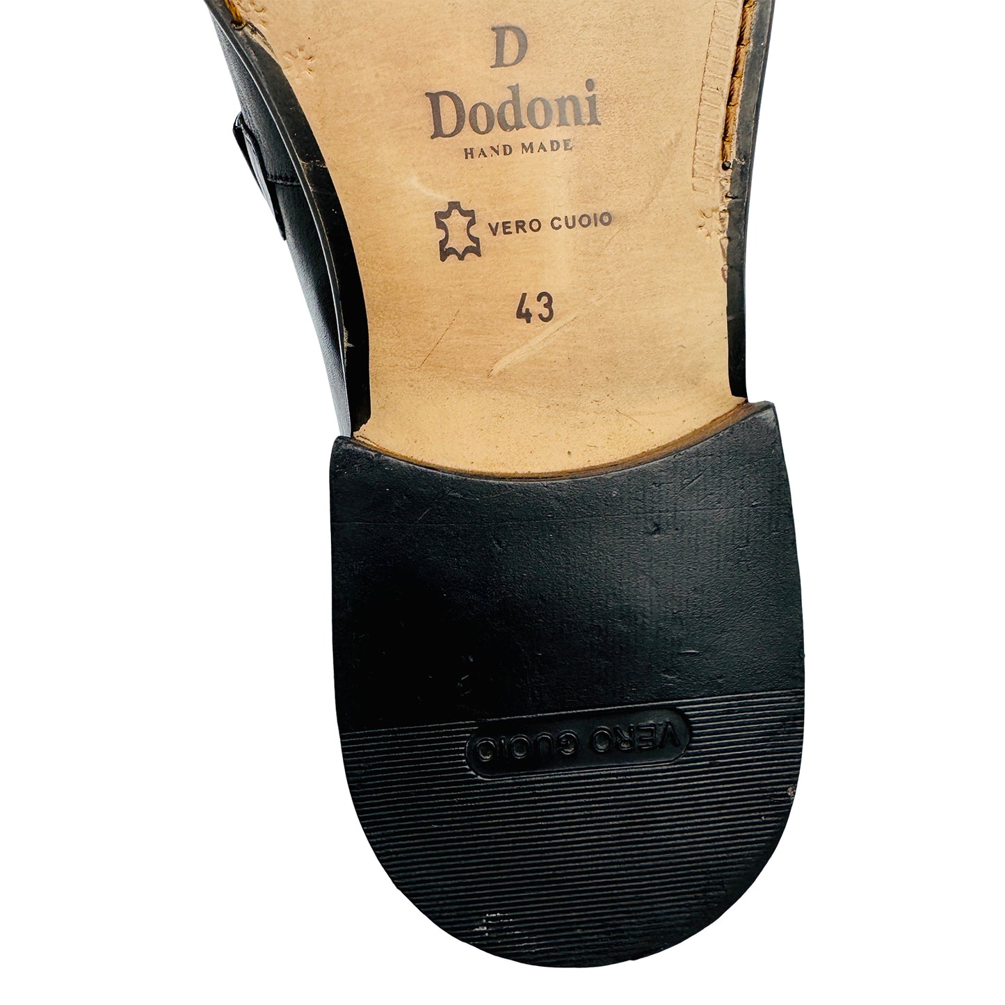 Dario Dodoni Men's Monk Strap Leather Loafers (Size 42.5/43)