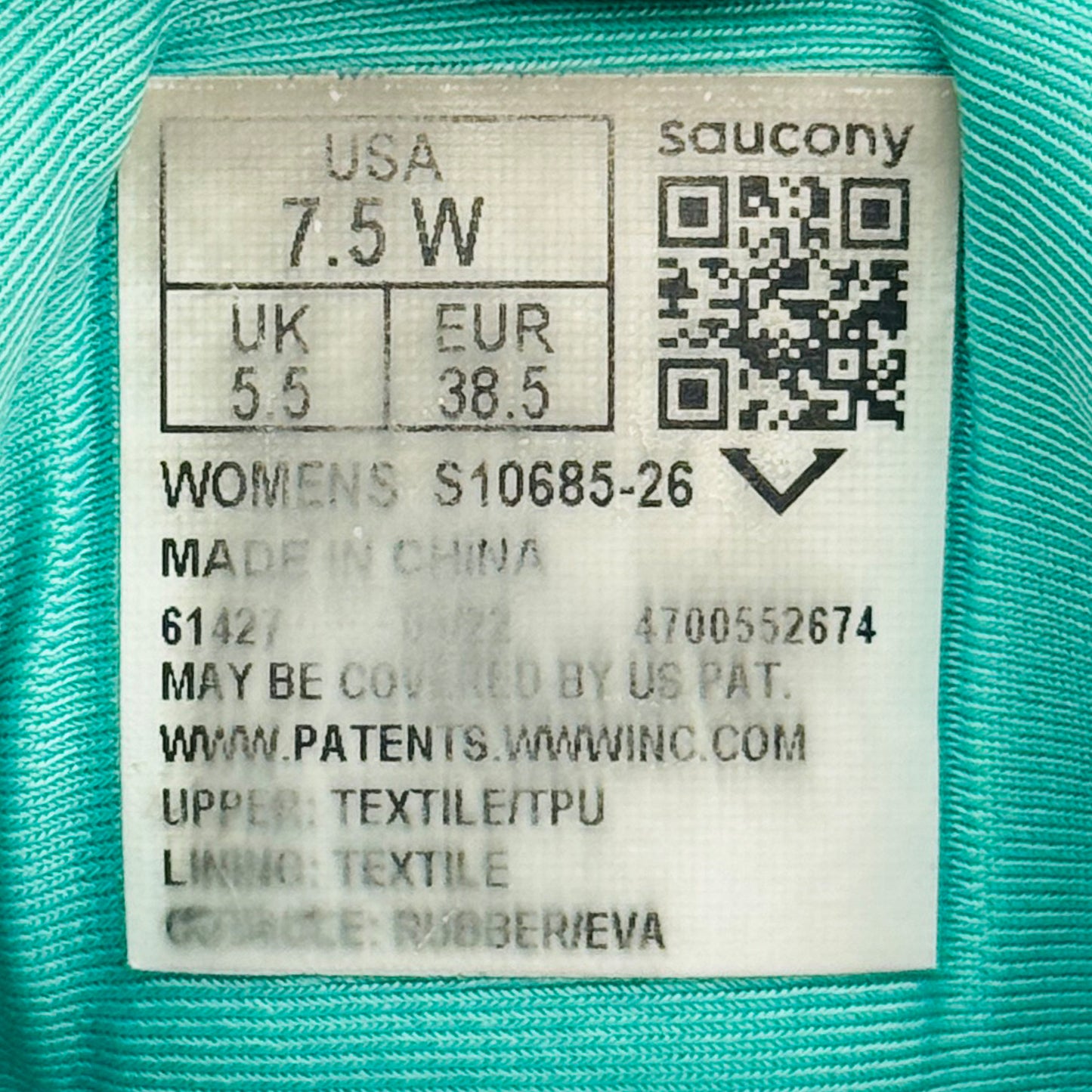 Saucony Guide 15 'Aqua Blue' Shoes (Size 38.5) - S10685-26