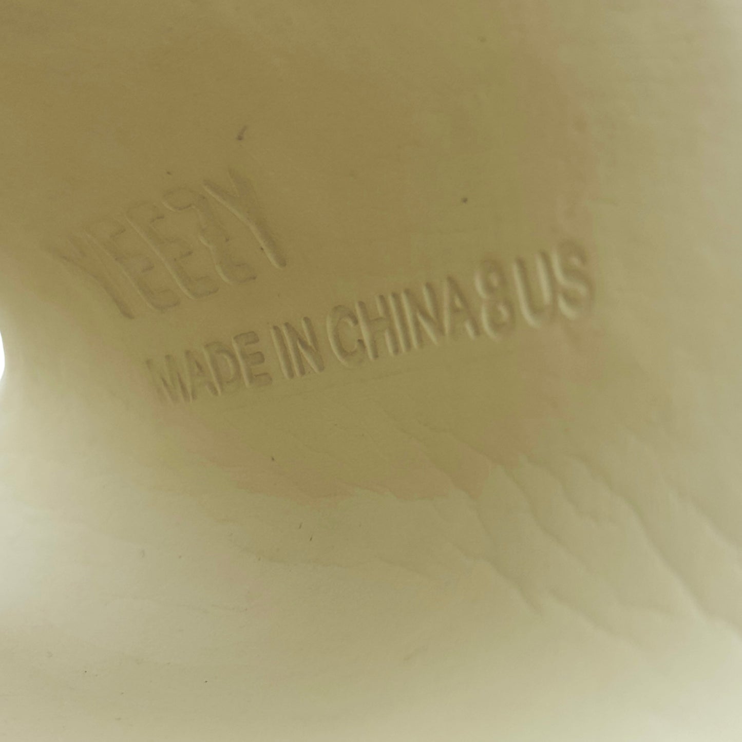 Adidas Yeezy 'Bone' EVA Foam Slides (Size 42)