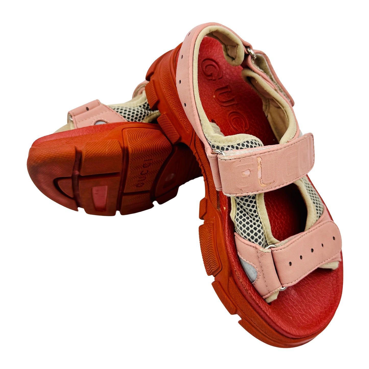 Gucci Women's Flashtrek Leather Sandals (Size 38)