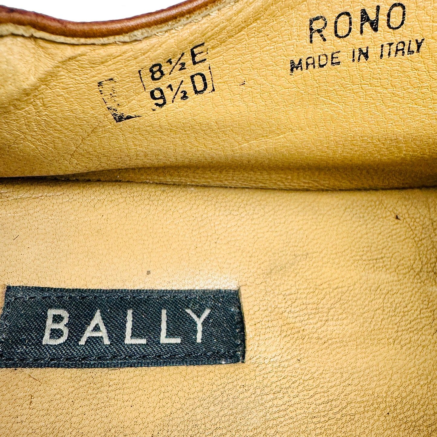 Bally Rono Hook & Loop Brown Leather Shoes (Size 42.5/43)