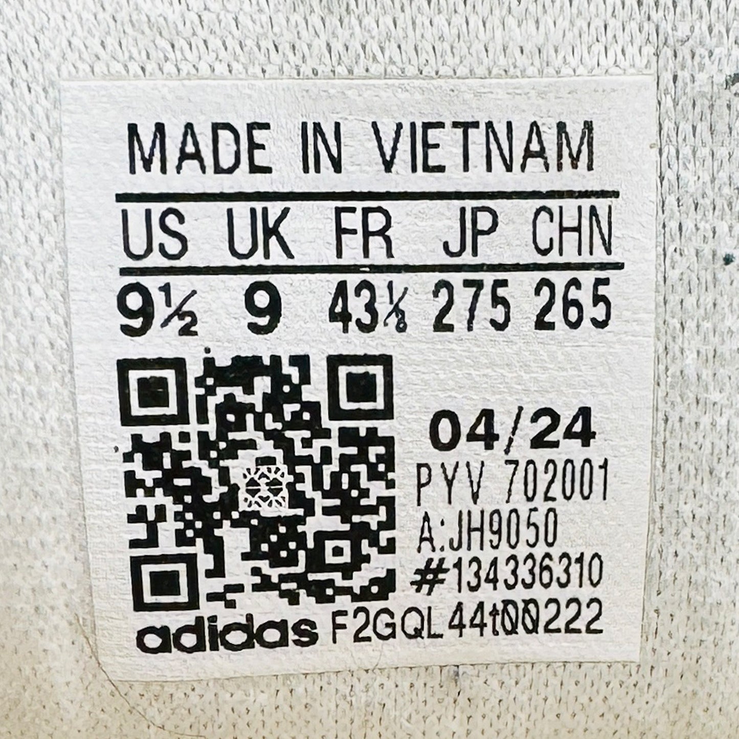 Adidas Men's Samoa Sneakers (Size 43.5) - JH9050