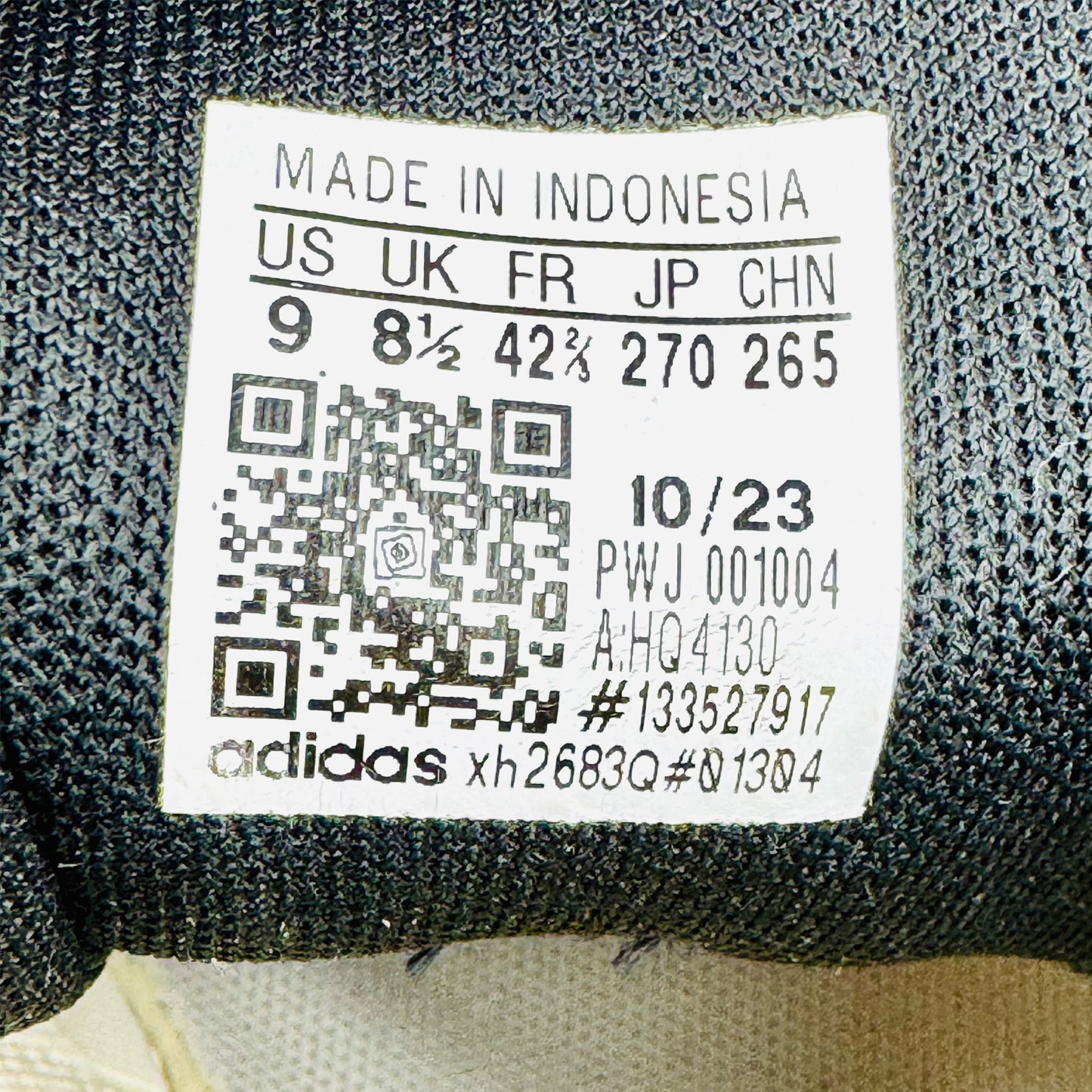 Adidas Duramo 10 White Shoes (Size 42.5) - HQ4130