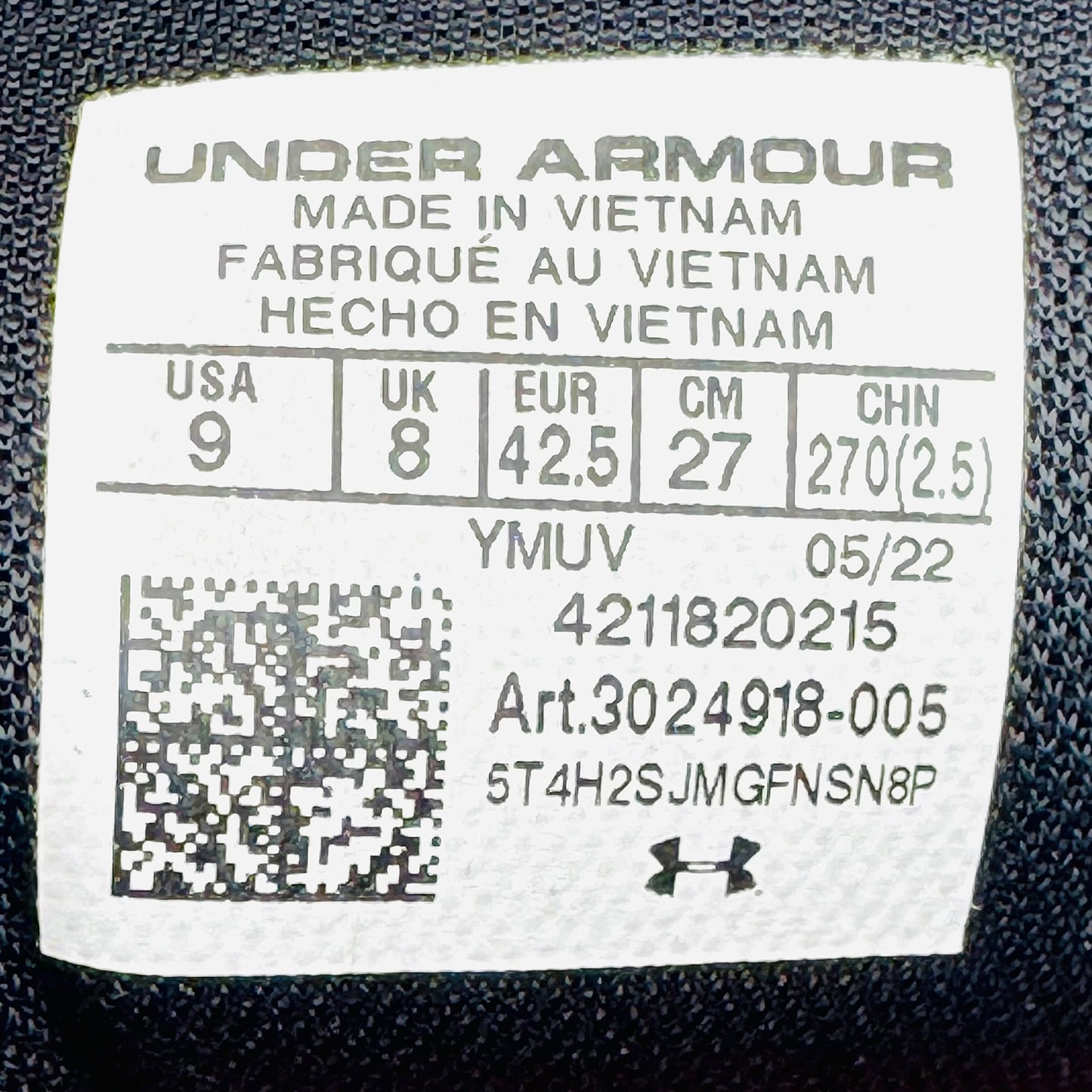 Under Armour UA HOVR Sonic SE Shoes (Size 42/42.5) - 3024918-005