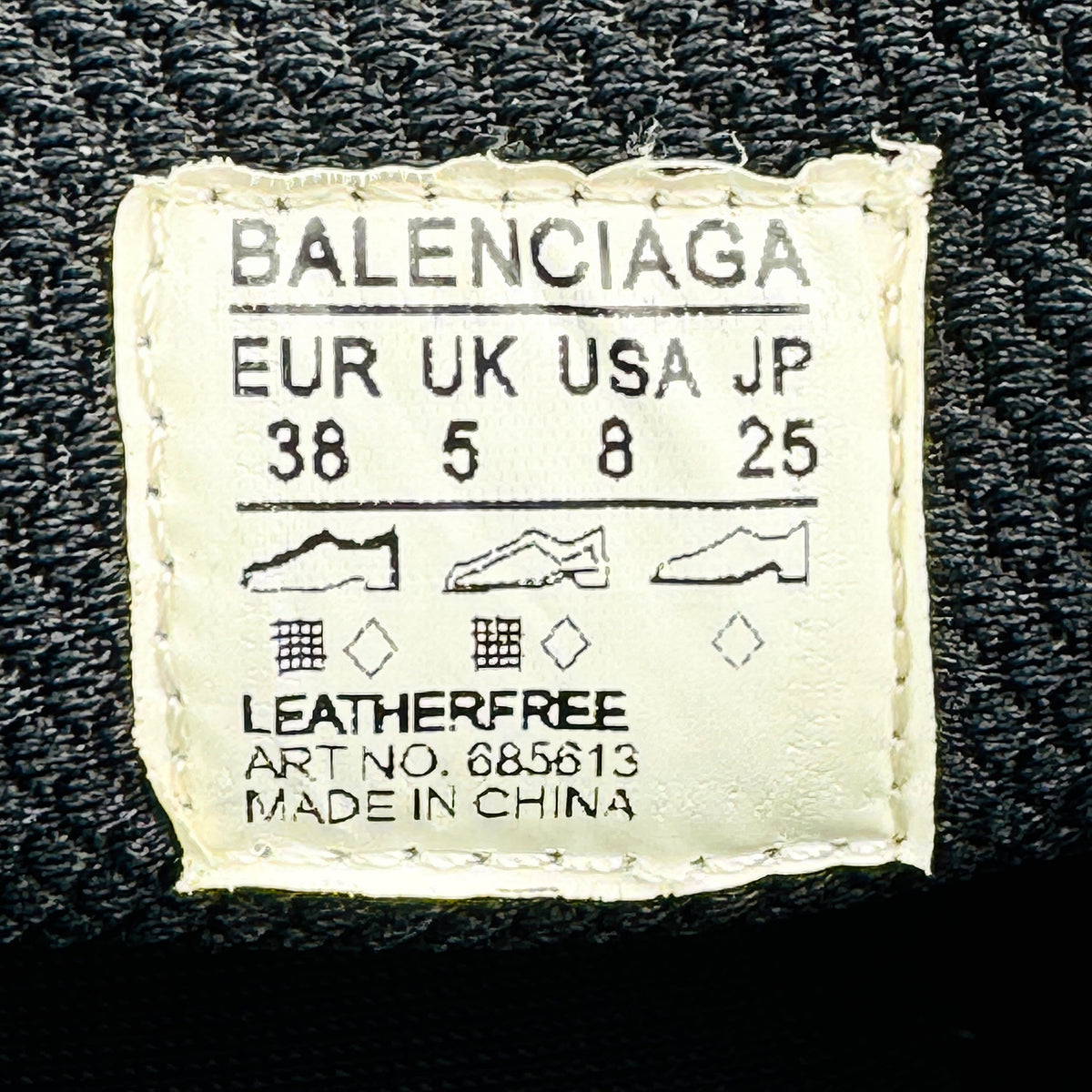 Balenciaga 3XL 'Black Silver White' Shoes (Size 38)