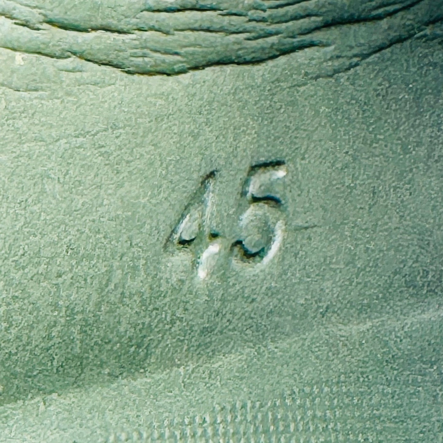 Balmain Men's Ari Olive Green Slides (Size 45)