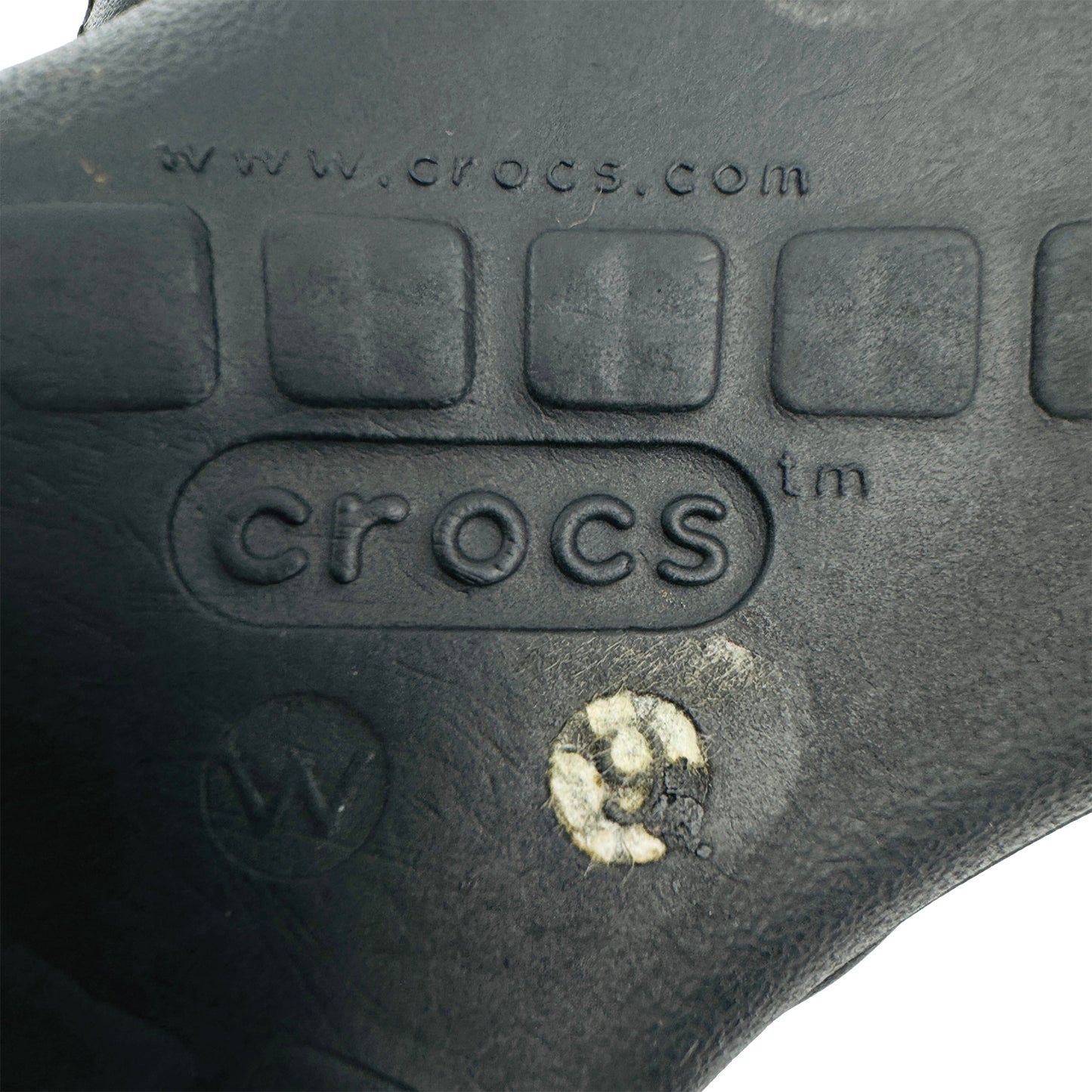 Crocs Capri V Black Foam Slippers (Size 39/39.5)