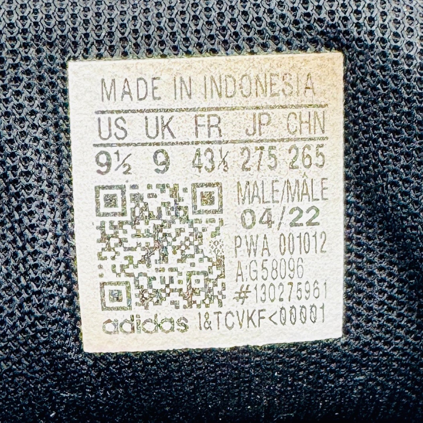 Adidas Runfalcon 2.0 Black Sneakers (Size 43/43.5) - G58096