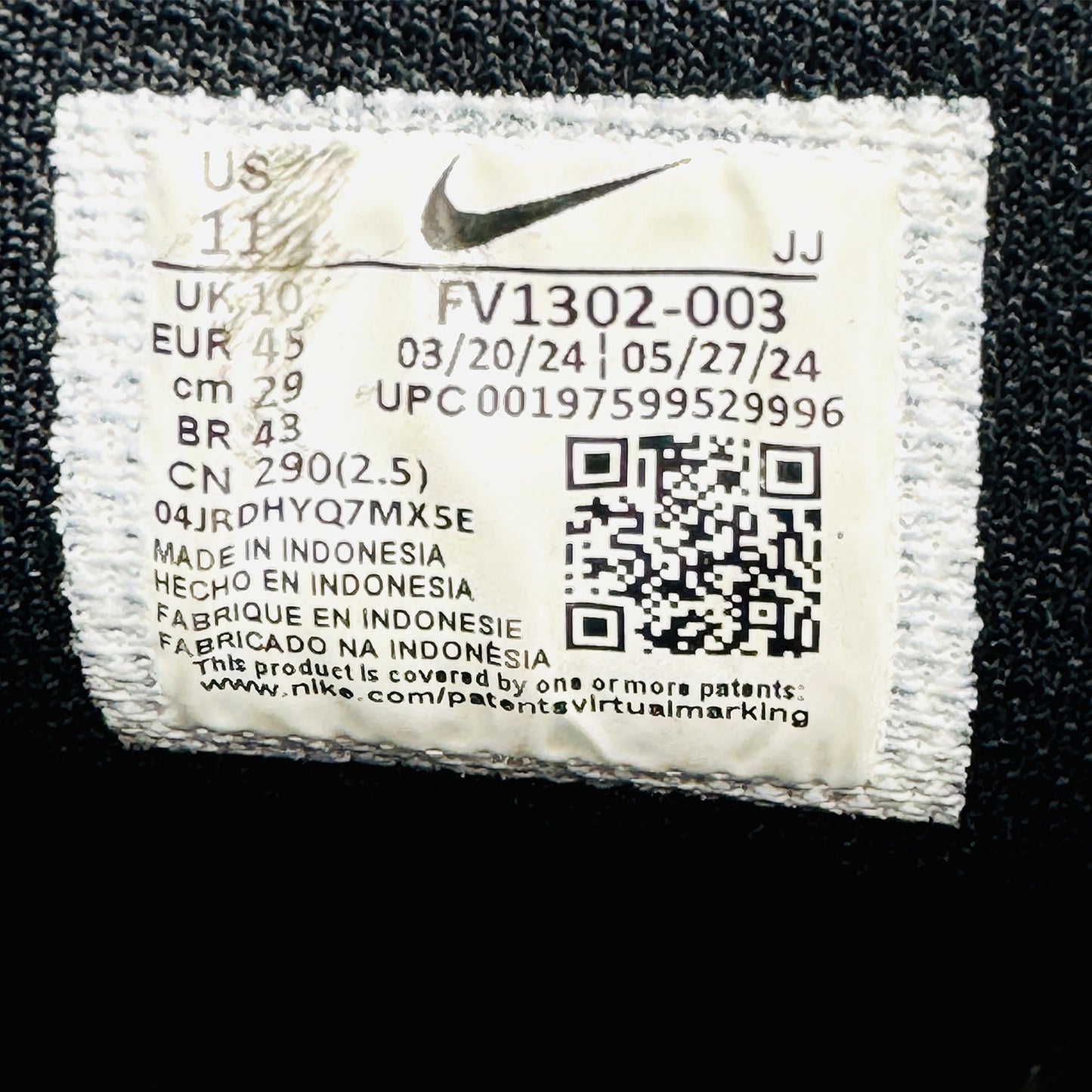 Nike Air Max Verse Shoes (Size 45) - FV1302-003