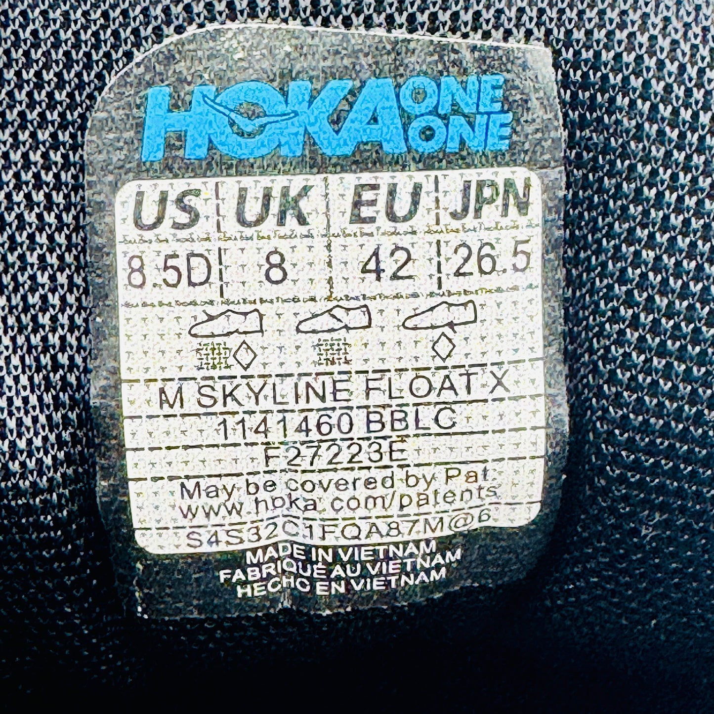 Hoka Skyline-Float X Black Shoes (Size 42) - 1141460 BBLC