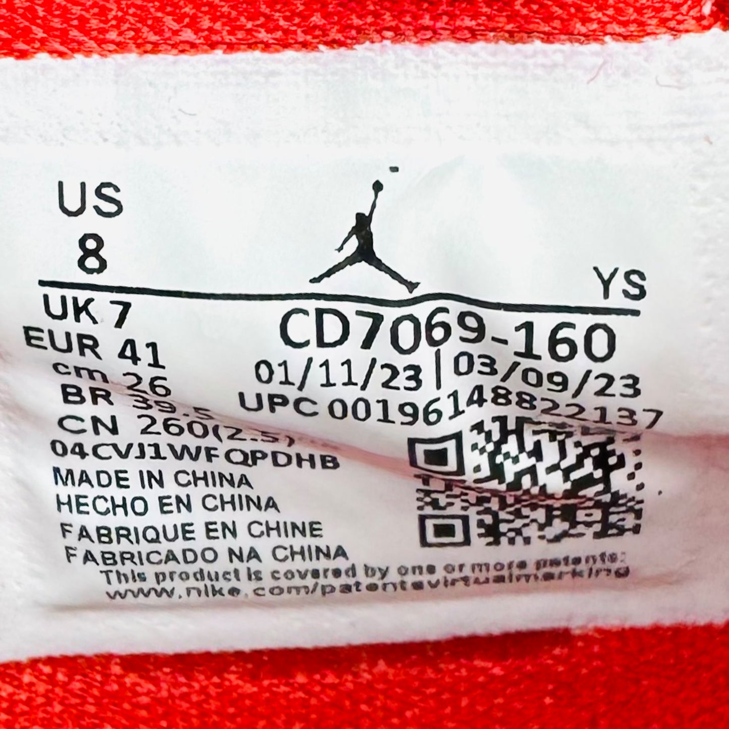 Nike Air Jordan Legacy 312 Sneakers (Size 41) - CD7069-160