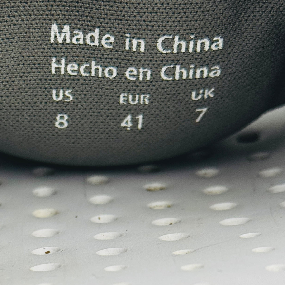 Aldo Grey White Knit Adjustable Strap Slides (Size 41)