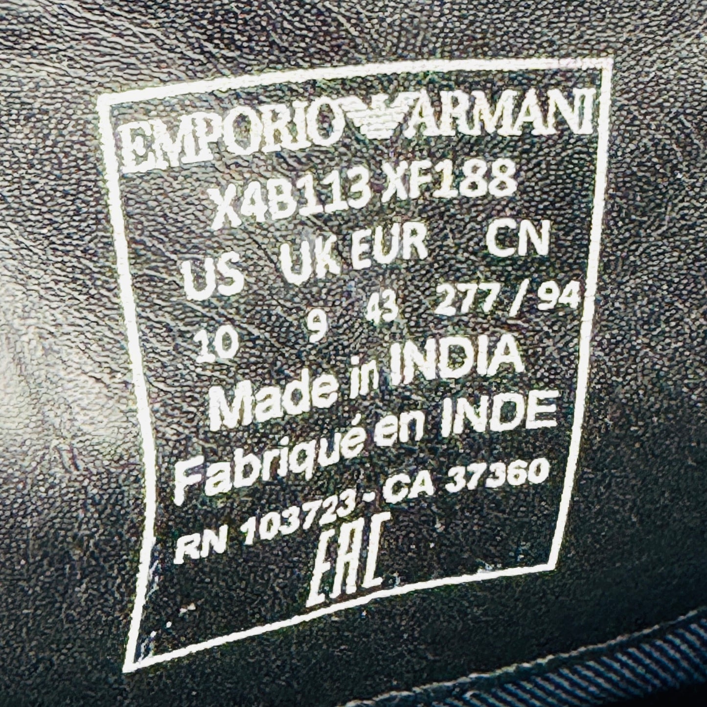 Emporio Armani Navy Blue Loafers (Size 43) - X4B113 XF188