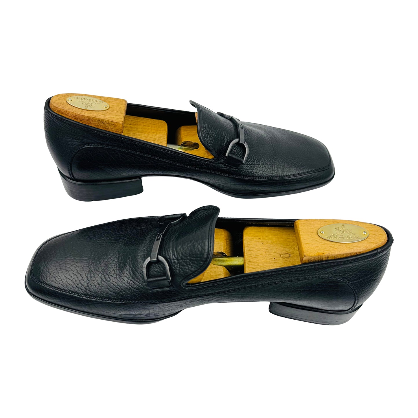 Salvatore Ferragamo Gancini Bit Black Loafer (Size 44)