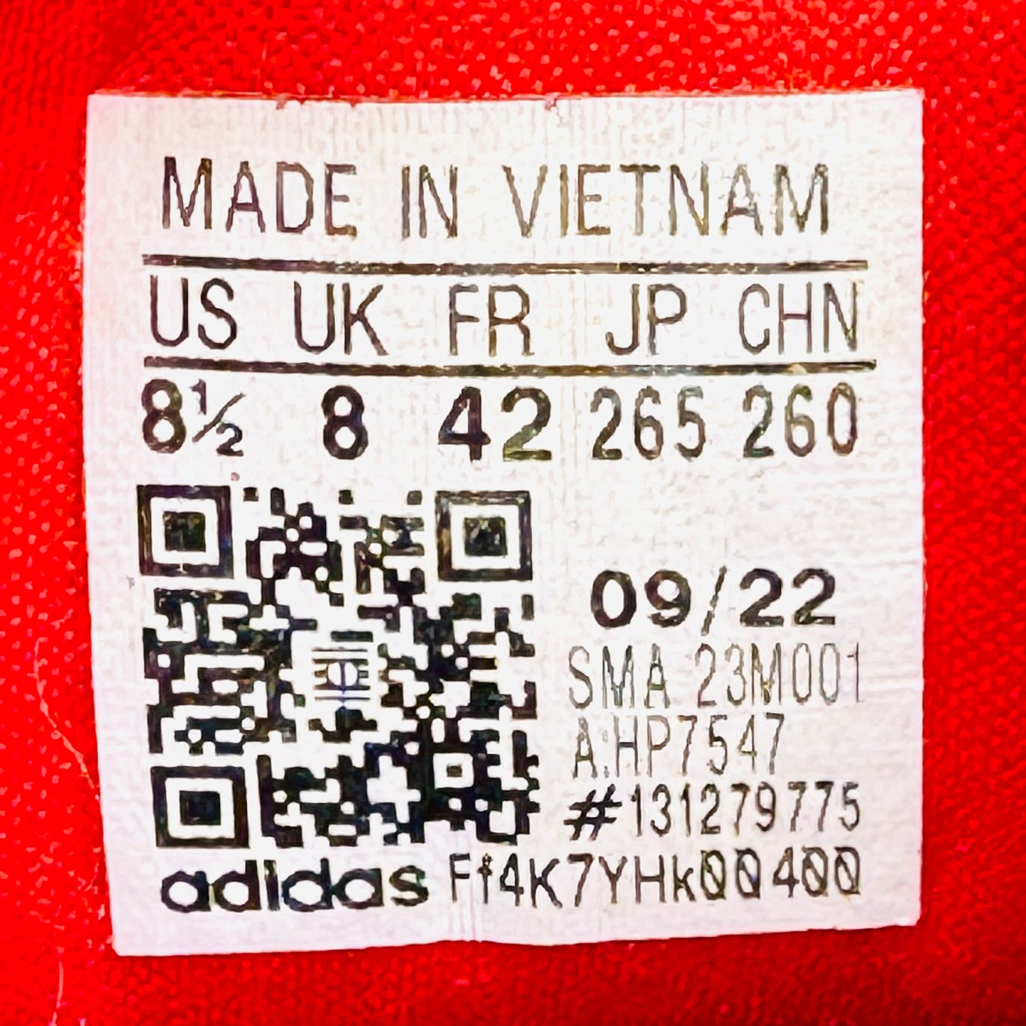 Adidas Runfalcon 3.0 'Better Scarlet' Sneakers (Size 42) - HP7547