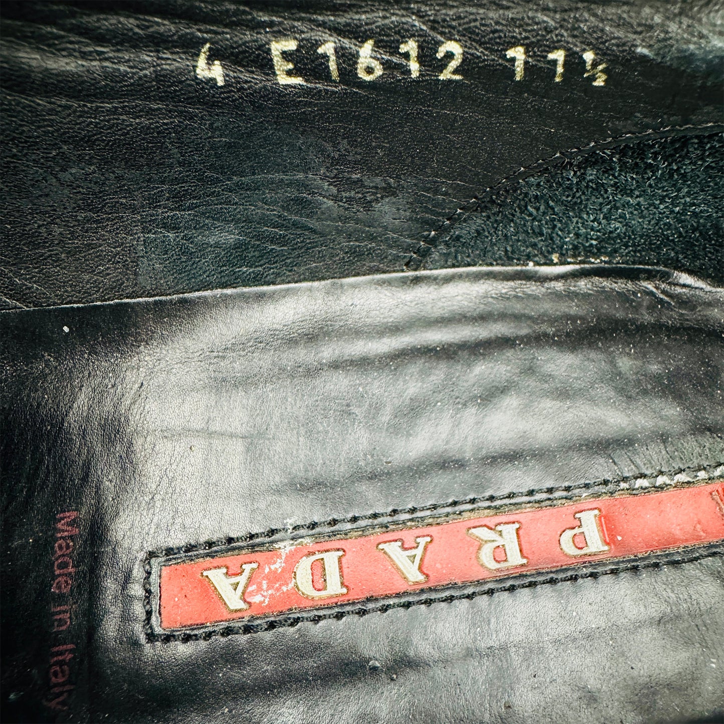 Prada Men's Black Leather Italian Loafers (Size 46)