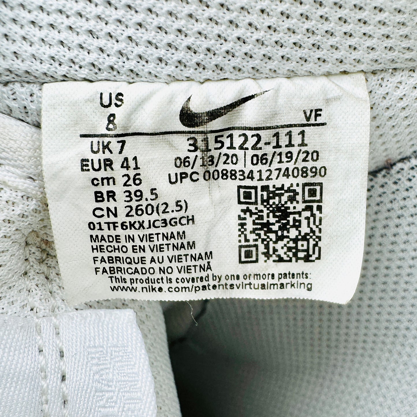 Nike Air Force 1 Low 07 White Sneakers (Size 41) - 315122-111