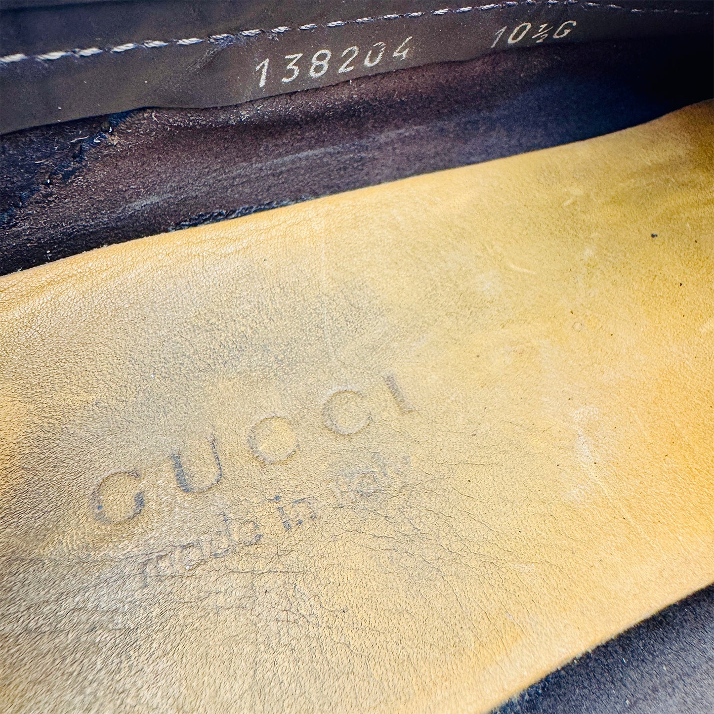 Gucci Men's Bamboo Horsebit Brown Loafers (Size 44.5/45)