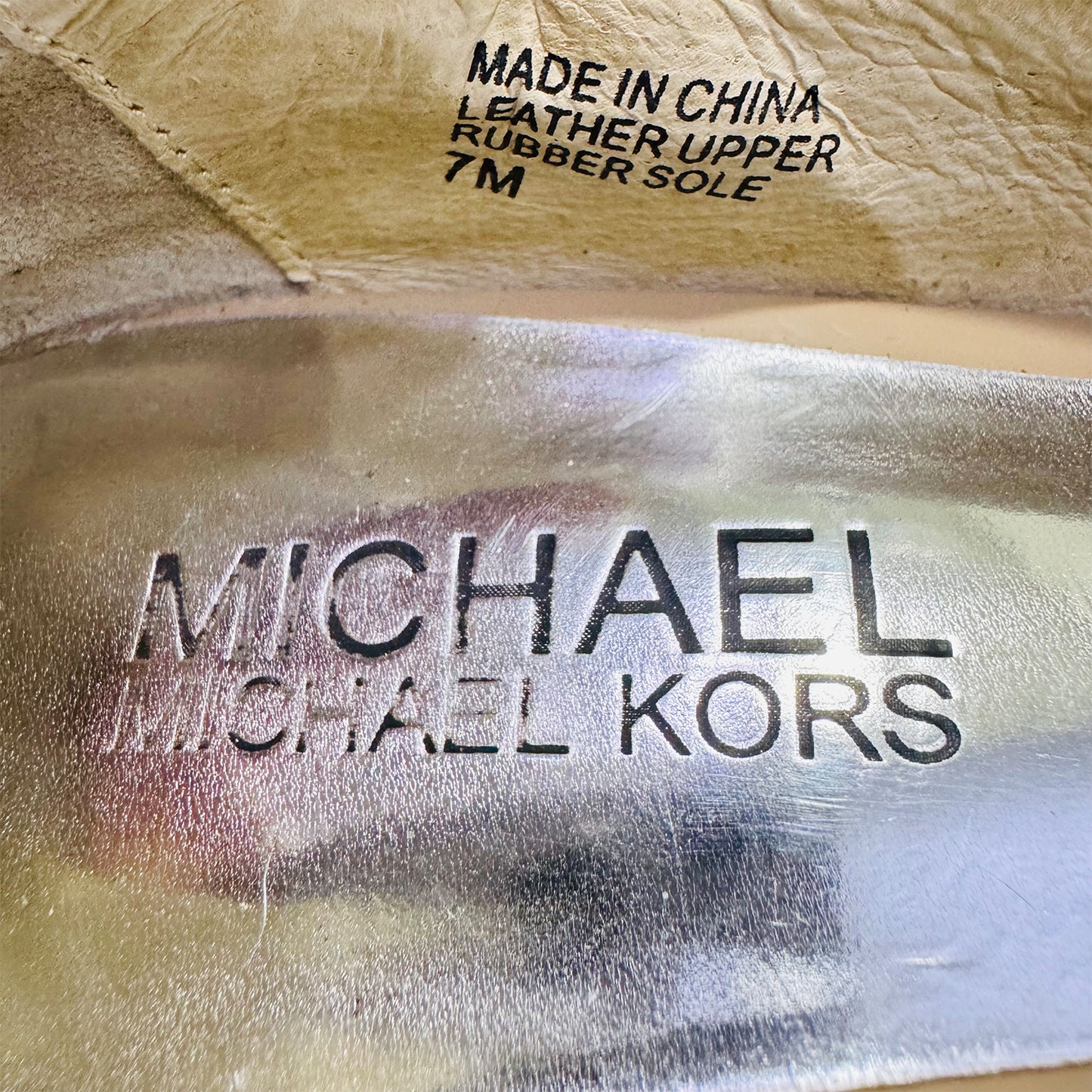 Michael Kors Women's Beige Patent Leather Pumps (Size 37.5/38)