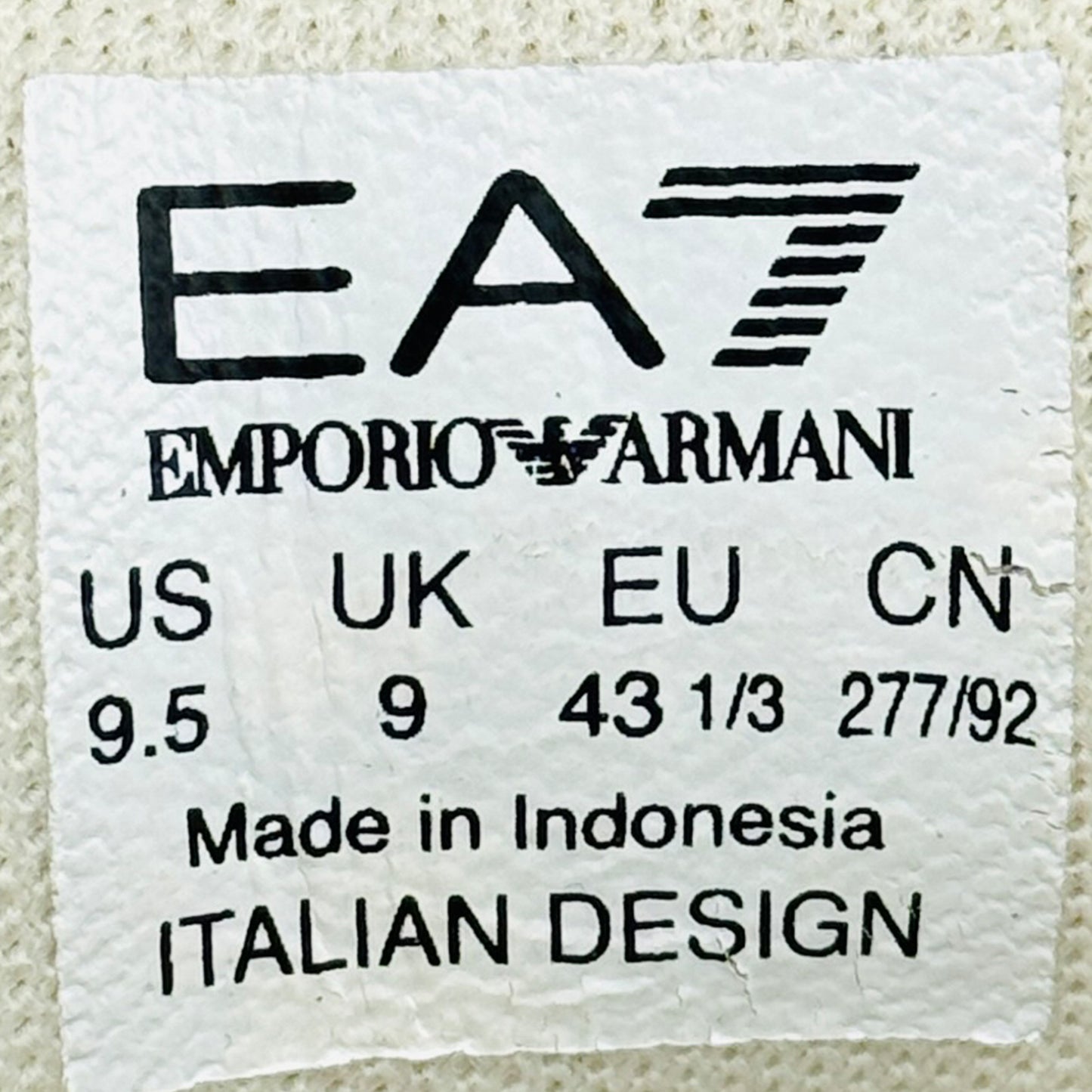 Emporio Armani EA7 Eagle Logo Suede Sneakers (Size 43/43.5)