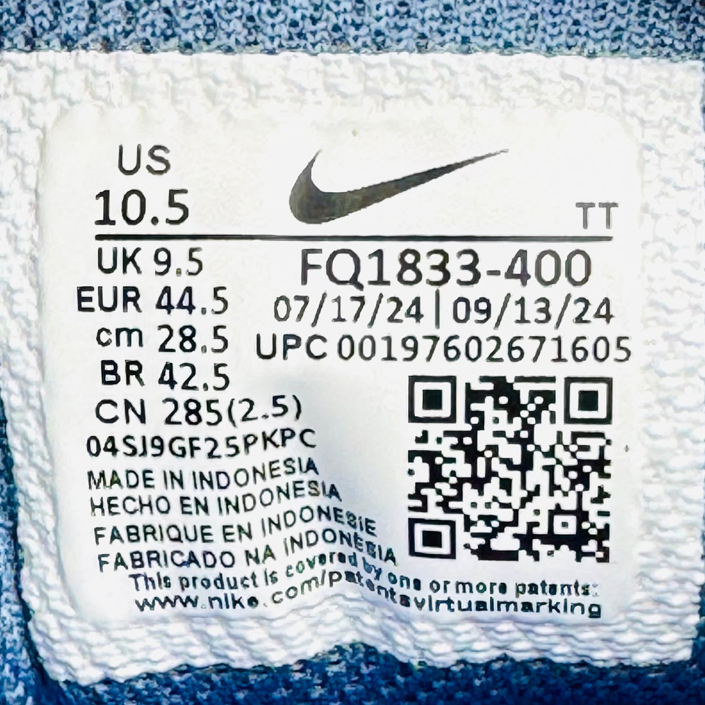 Nike Air Max Alpha Trainer 6 Shoes (Size 44.5) - FQ1833-400