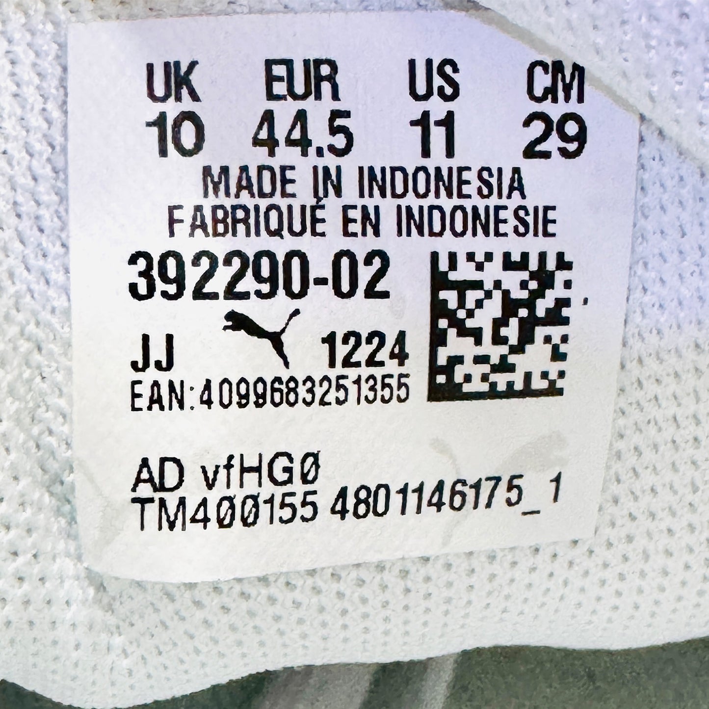 Puma Caven 2.0 White Sneakers (Size 44.5) - 392290-02