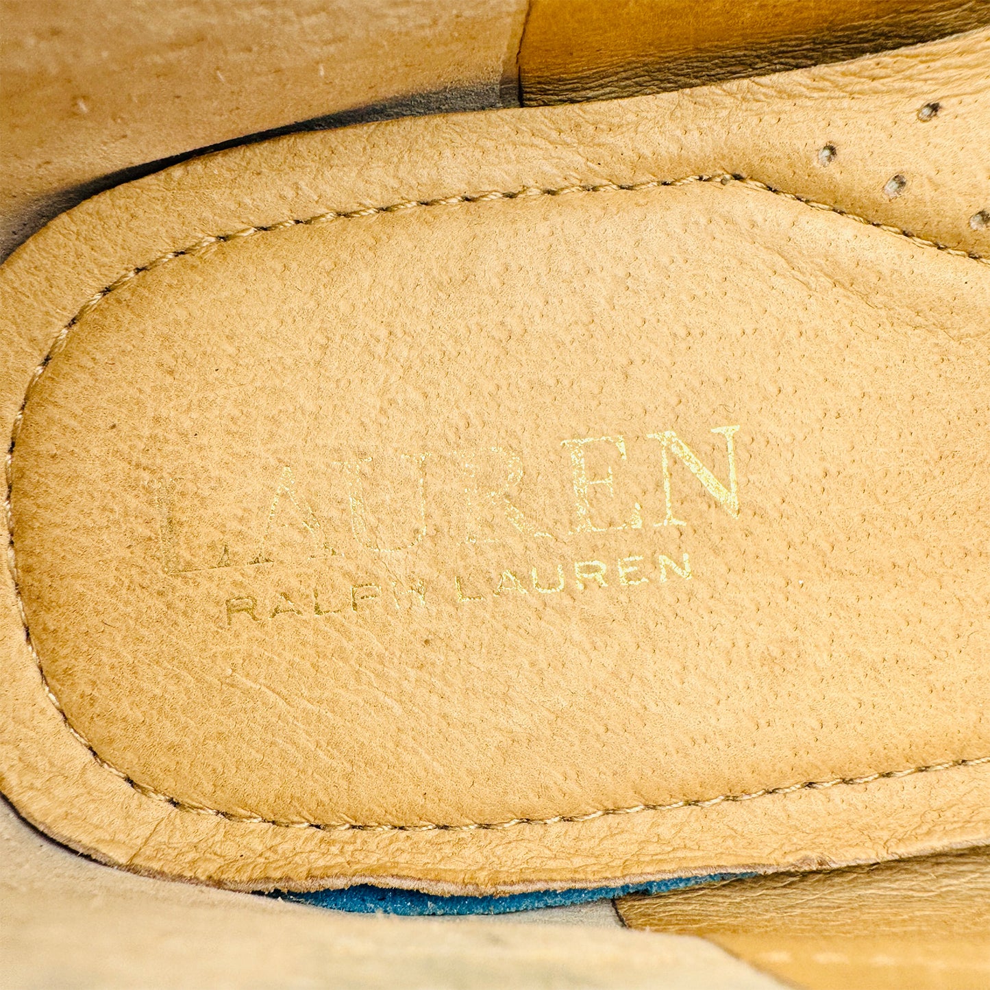 Inside Sole printing image of Ralph Lauren Crocodile Averi Loafers (Size 39) - 802824660001