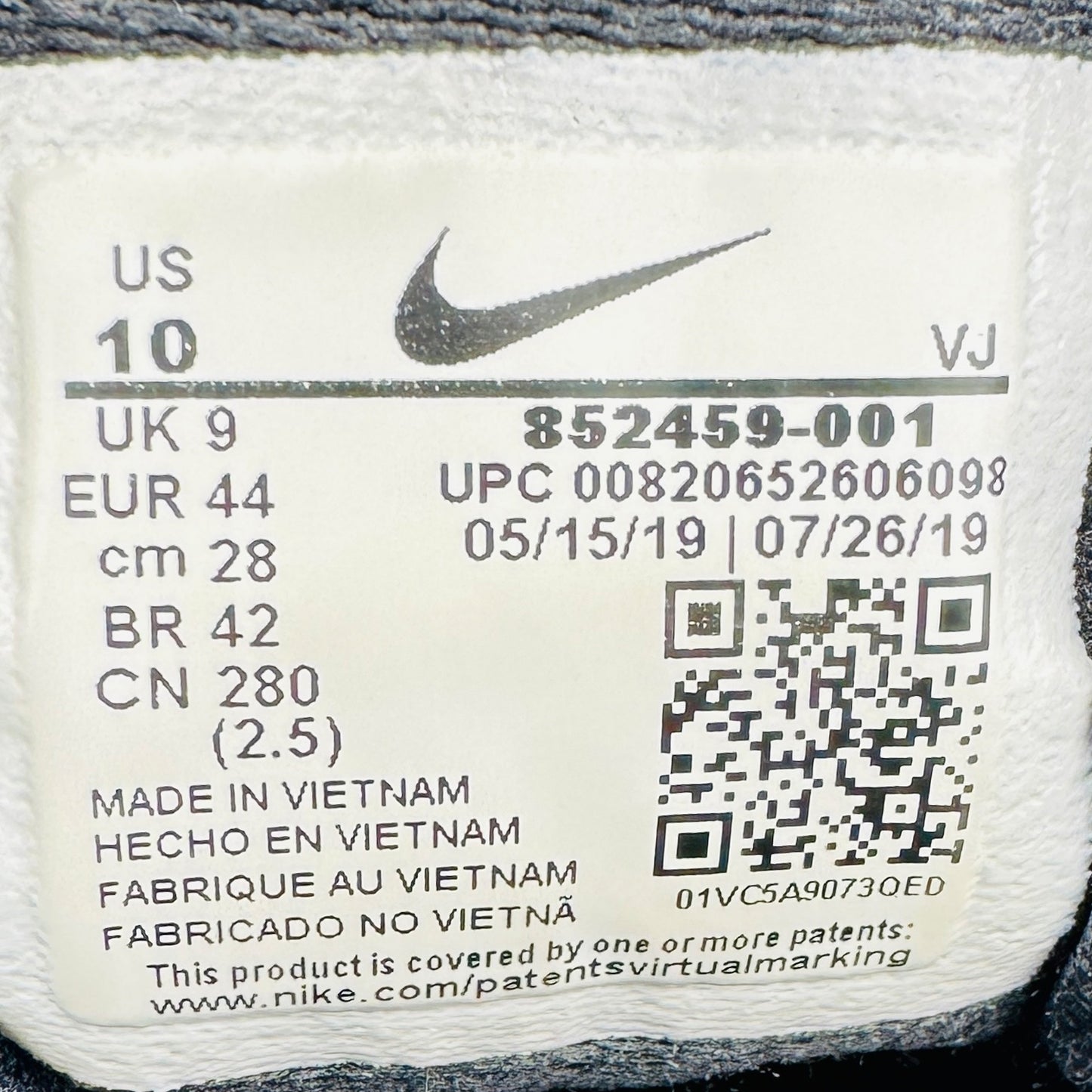 Nike Downshifter 7 Shoes (Size 44) - 852459-001