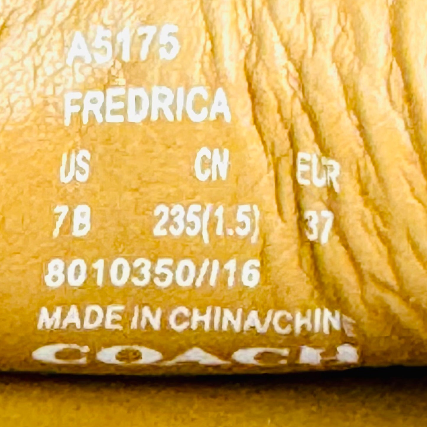 Coach Women's Fredrica 'Tan' Loafers (Size 37) - A5175