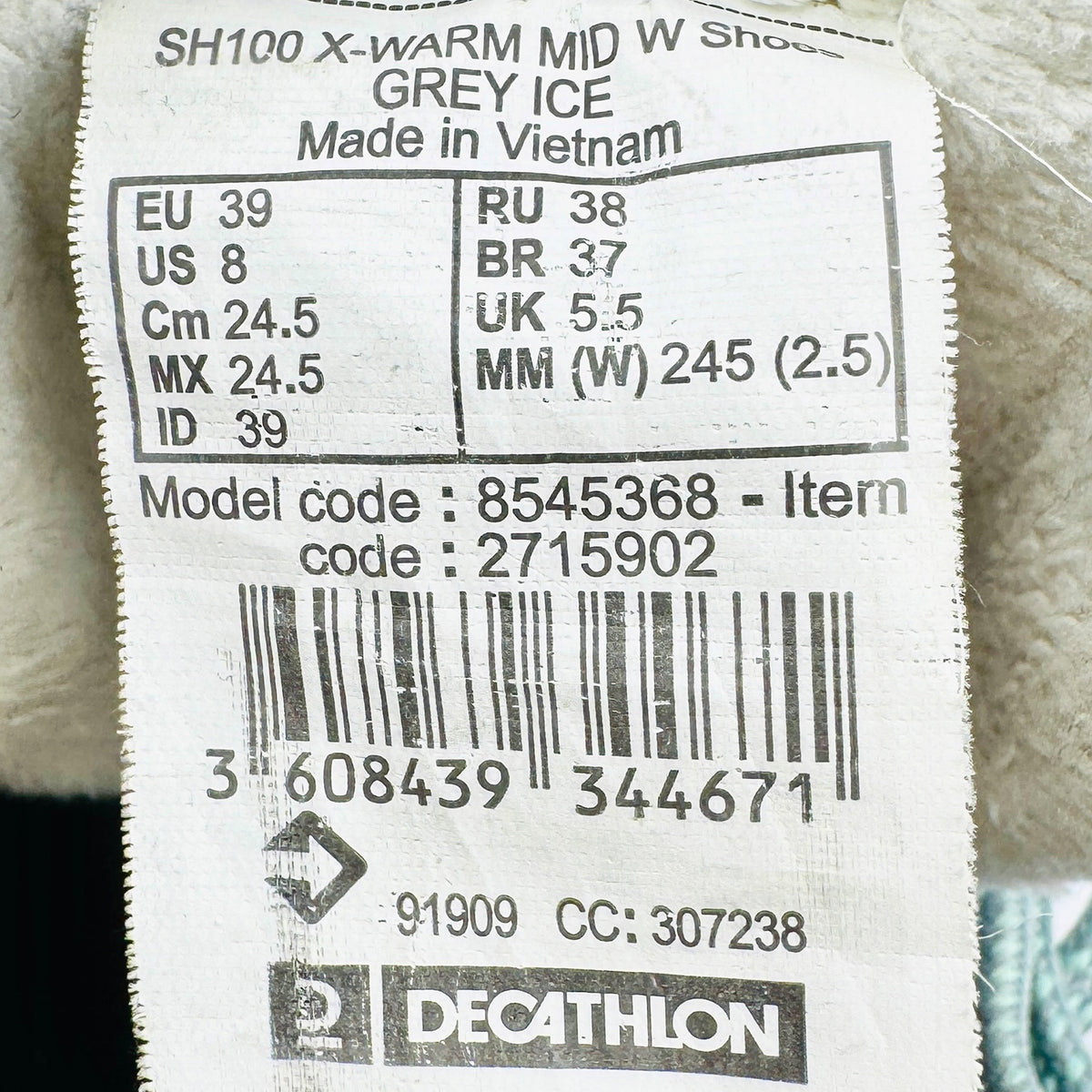 Quechua SH100 X-WARM Mid W Boots (Size 39) - 8545368