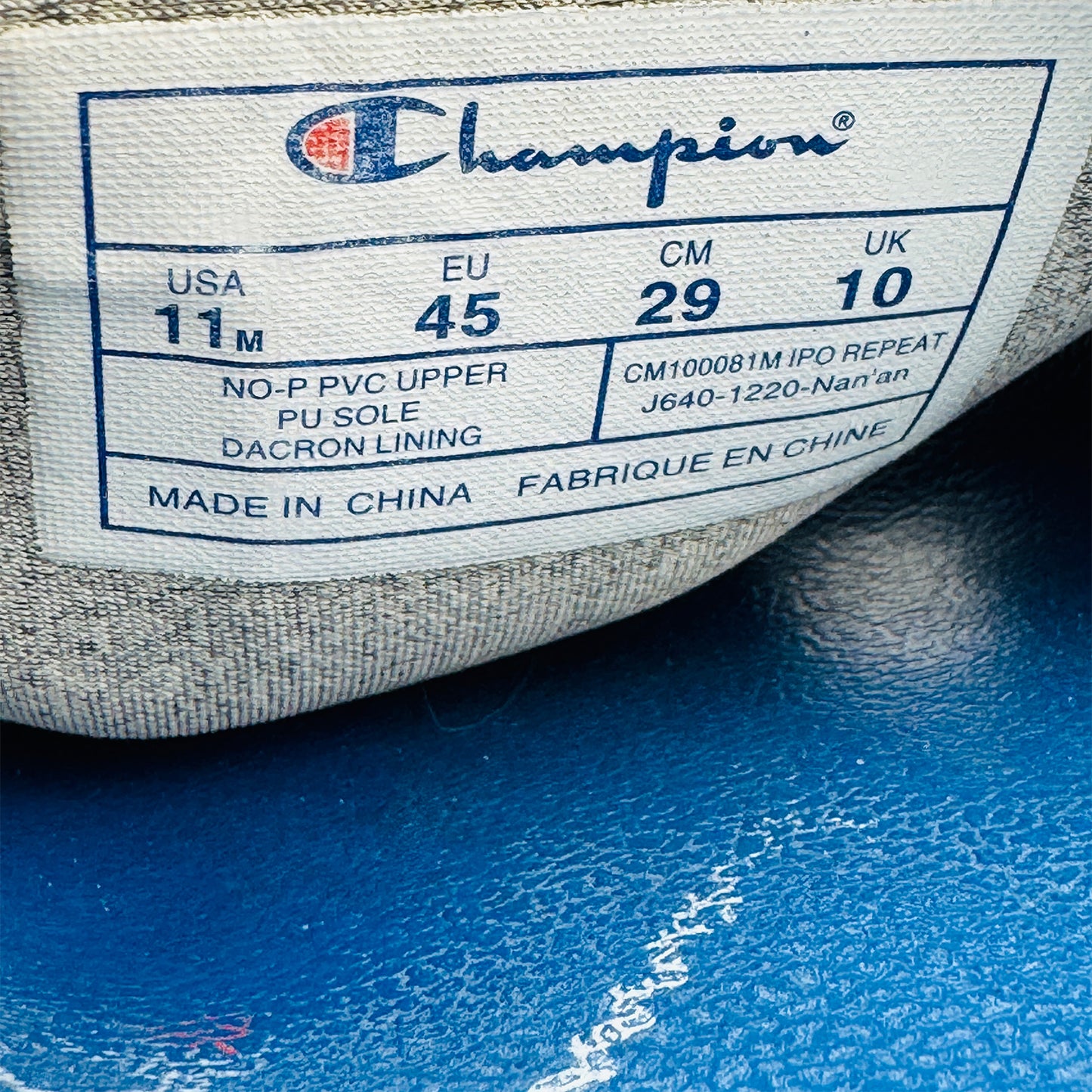 Champion Men's IPO Repeat Slides (Size 45) - CM100081M