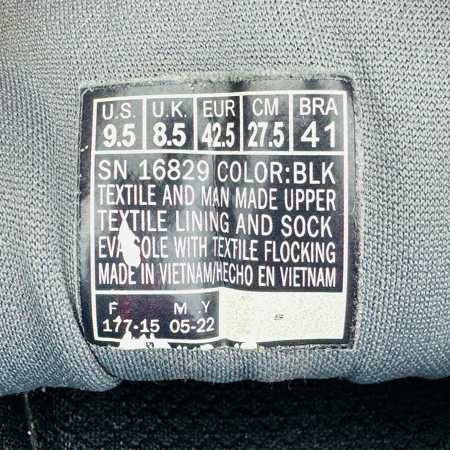 Skechers Flex Lite Memory Foam Shoes (Size 42.5) - 16829 BLK