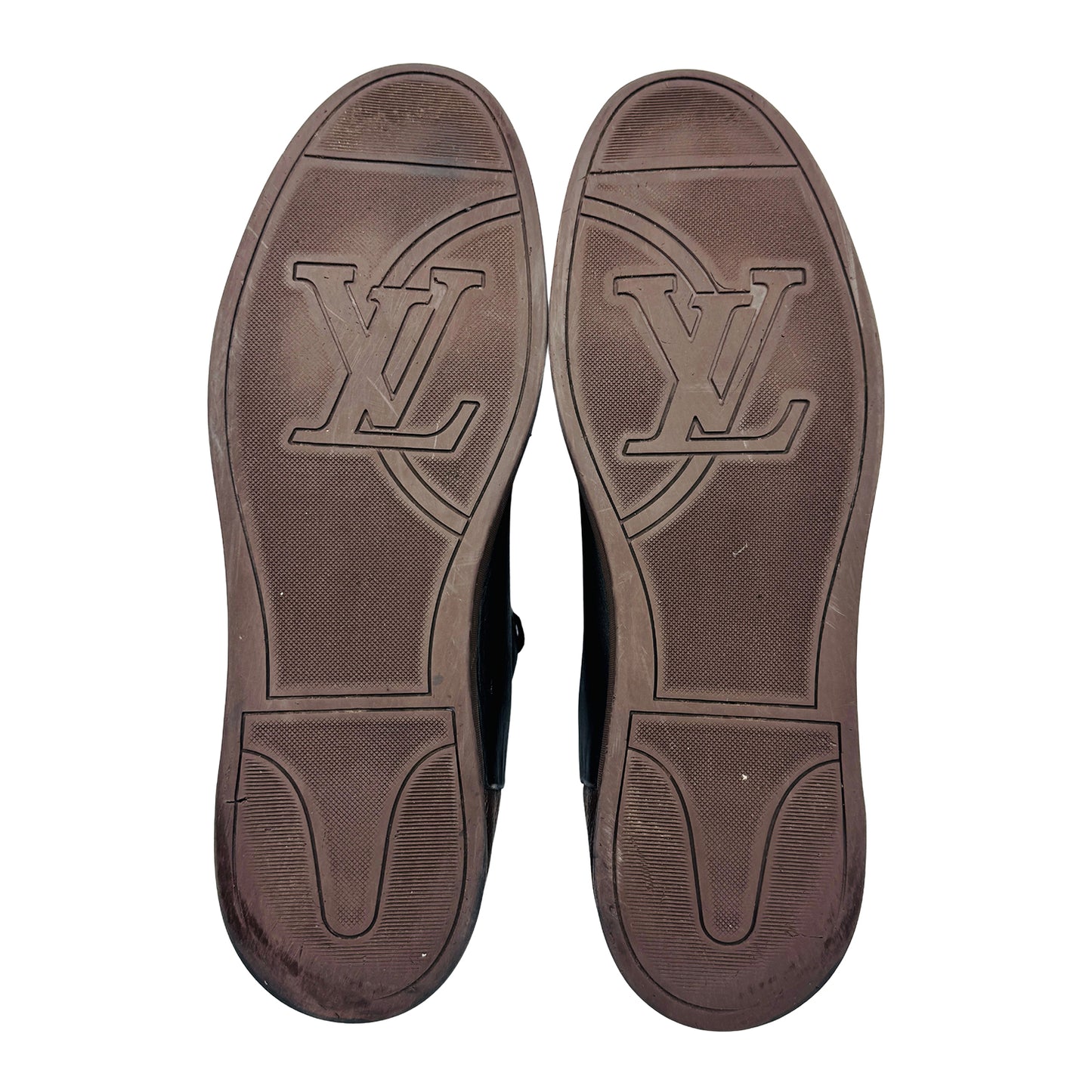 Louis Vuitton Men's Line-Up Monogram Leather Sneakers (Size 46/47)