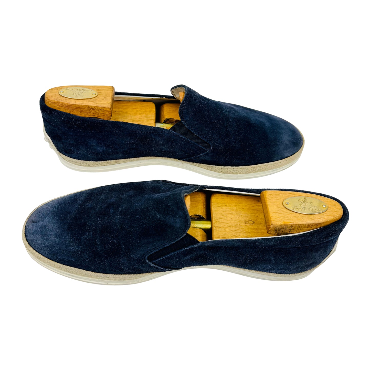 Tod's Men's Navy Suede Espadrille Shoes (Size 43)