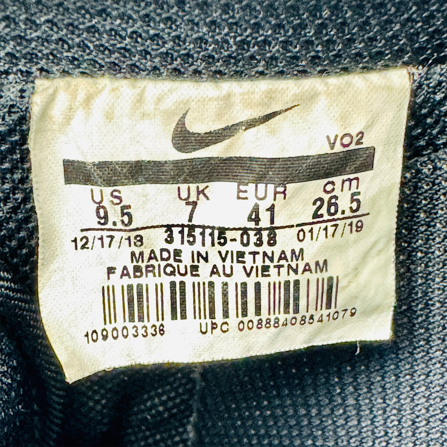 Nike Air Force 1 '07 Black Sneakers (Size 41) - 315115-038