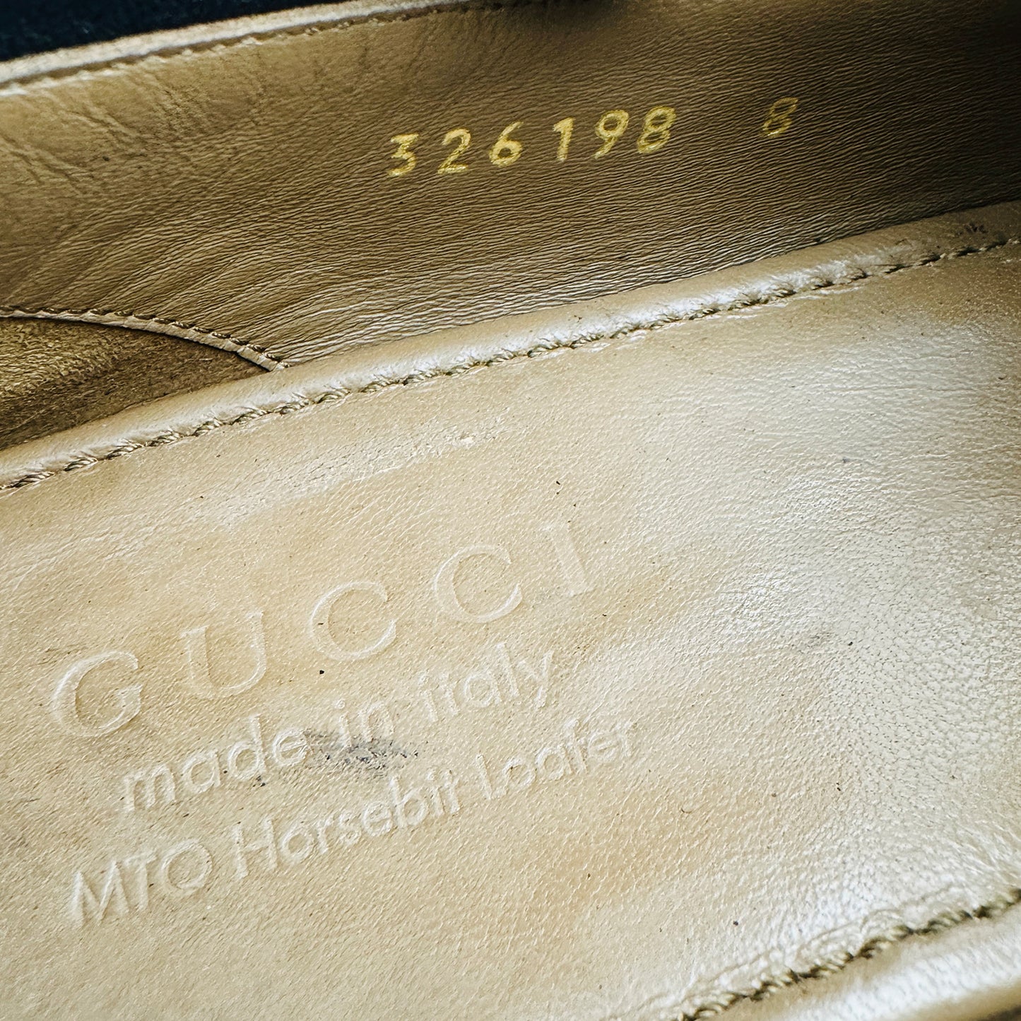 Gucci Men's Jordaan Black Leather Loafers (Size 42/42.5)