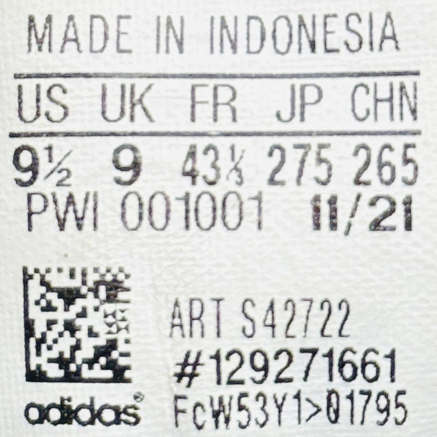 Adidas Men's Supernova M Shoes (Size 43.5) - S42722